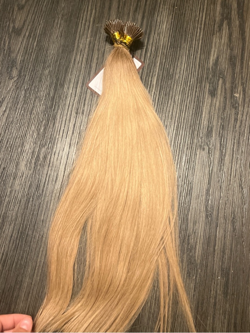 Blonde Keratin Tip Hair Extensions - Smooth Natural Blonde